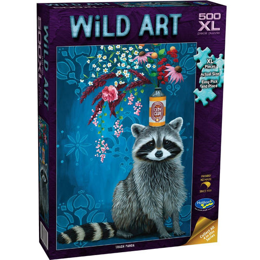 Wild Art 500pc XL Jigsaw Puzzle - Trash Panda