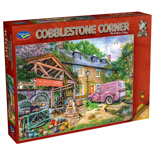 Cobblestone Corner 1000 Piece Jigsaw Puzzle The Potters Cottage