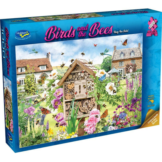 Birds and the Bees 1000 Piece Jigsaw Puzzle - Busy Bee Hotel