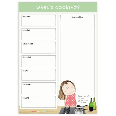 Rosie Made a Thing - What's Cooking - Planner