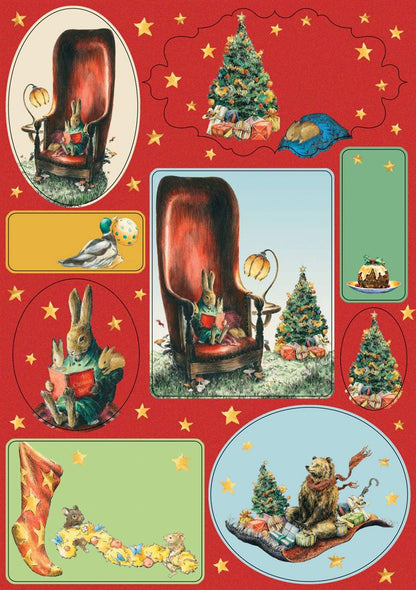 Roger La Borde - Storytime - Christmas Sticker Labels
