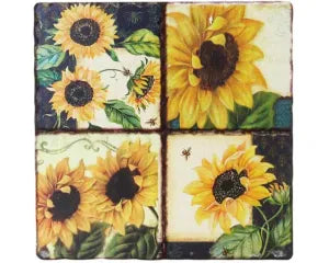 Decorative Trivet Tile Sunflower