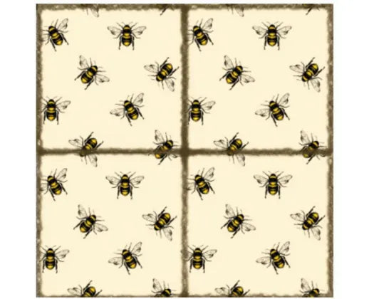 Decorative Trivet Tile Bee Buzz