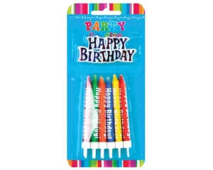 Party Candles Birthday Candles with Plaque