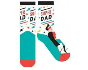 Frankly Funny Socks Super Dad