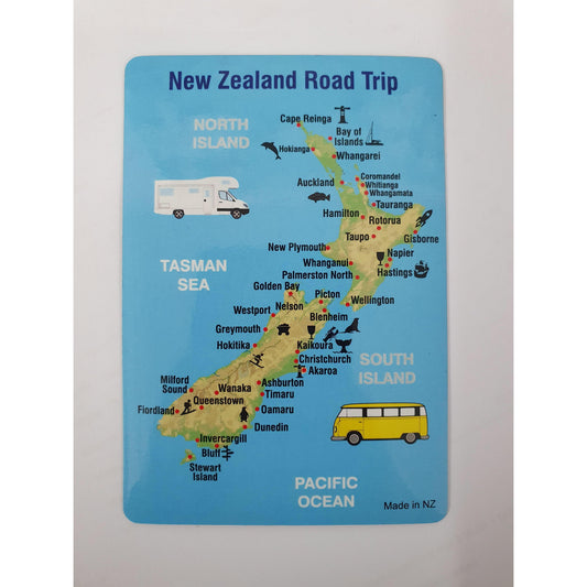 Road Trip NZ Magnet A6