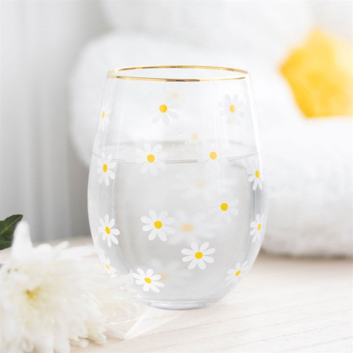 Sprintgtime Flower Stemless Wine Glass