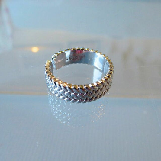 Woven Sterling Silver Ring