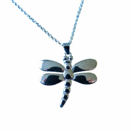 Strerling Silver Dragonfly Pendant