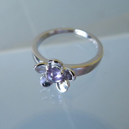 Manuka Sterling Silver with Amethyst Ring