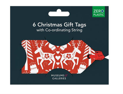 Museums & Galleries - Scandi 6 Pkt - Christmas Gift Tags