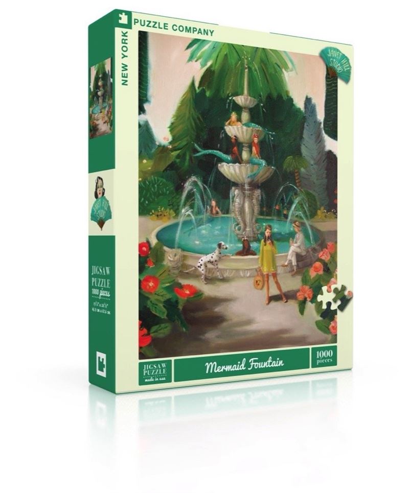 New York Puzzle Company - Mermaid Fountain - 1000 Pce Puzzle