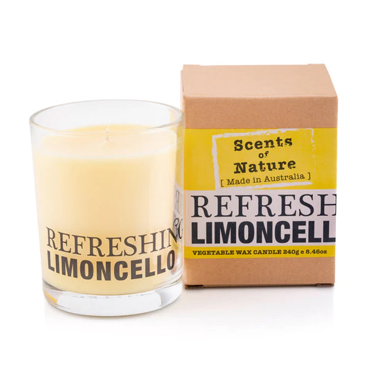 Scents of Nature Candle 240g Refreshing Limoncello