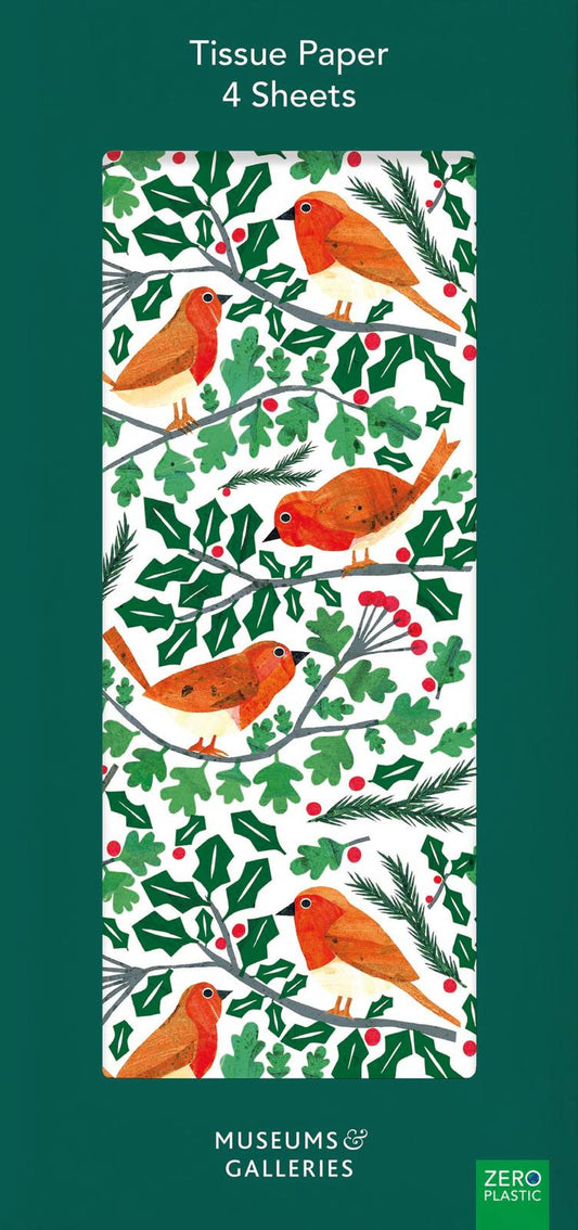 Museums & Galleries - Robins & Holly - Christmas Tissue Wrap