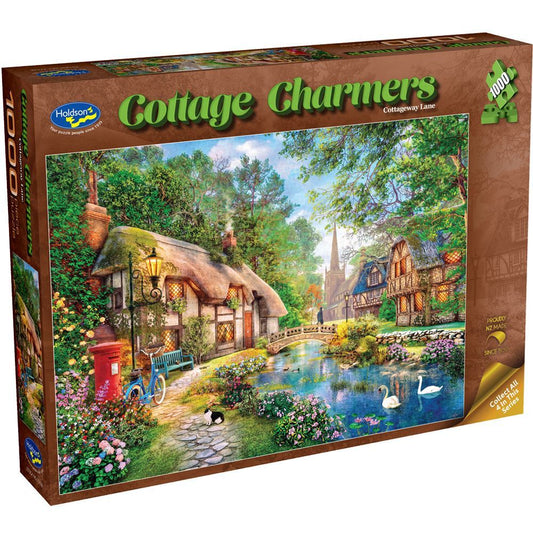 Cottage Charmers 1000pc Puzzle - Cottageway Lane