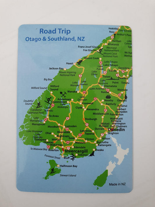 Road Trip Southland & Otago Magnet A6