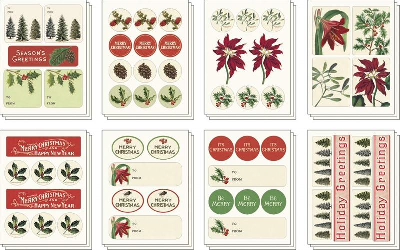 Cavallini & Co - Botanica - Christmas Stickers
