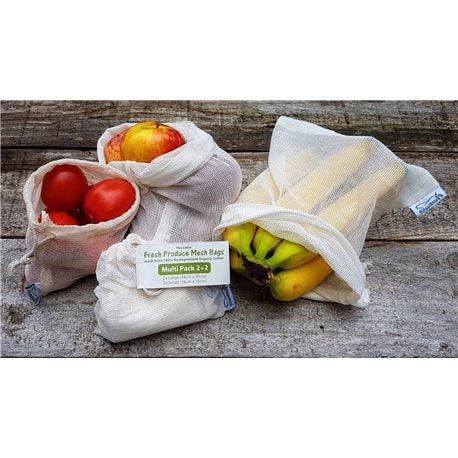 Fresh Produce Mesh Bag, Large Pack 4 bags