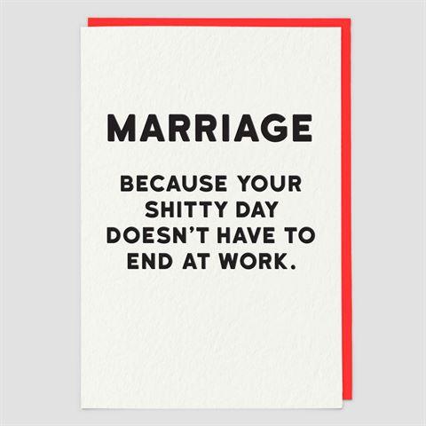 Redback Cards - Marriage - Humour Card