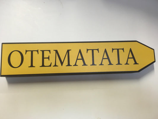 Place Name Road Sign - Otematata