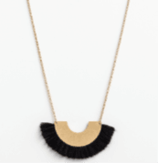 Damsel Necklace Arc Cotton black/gold