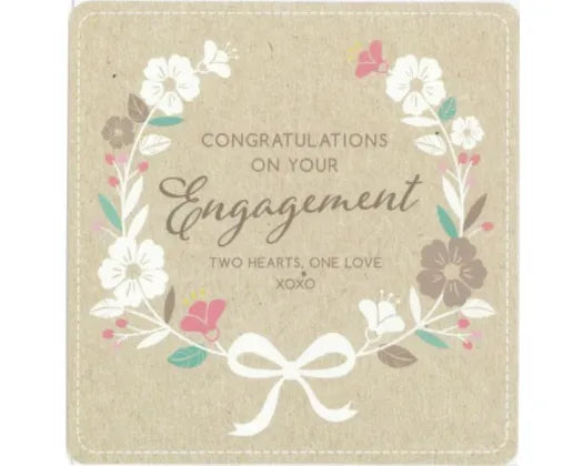 Engagement Card Floral