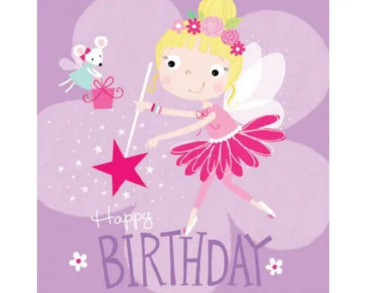 Make a Wish Fairy Mouse Birthday Card