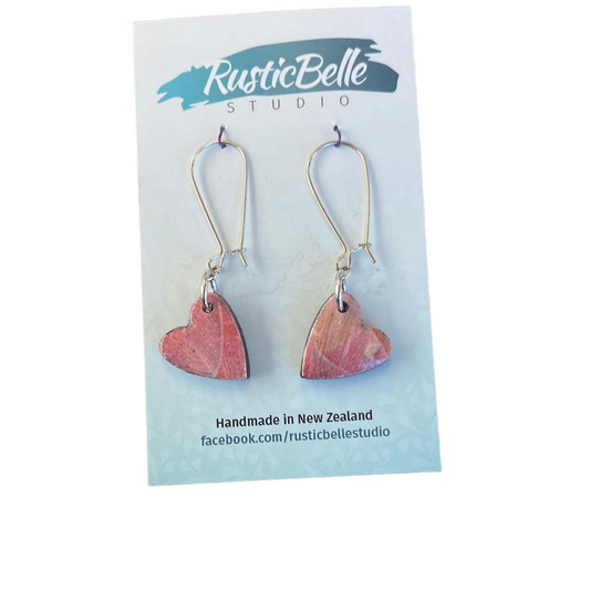 Pink Hearts - Rusticbelle Earrings