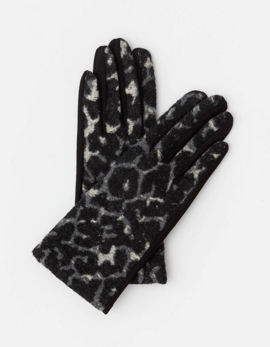 Stella & Gemma Black Leopard Gloves