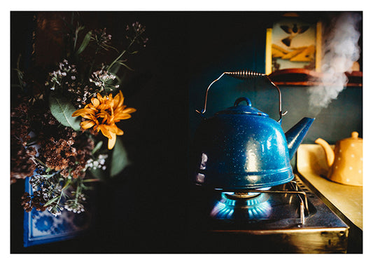 Chloe Lodge Postcard - Tea & Flowers