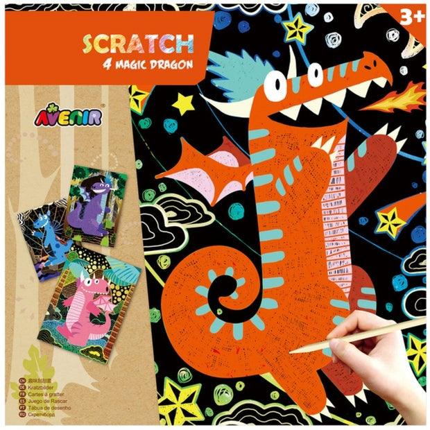 Scratch Art Magic Dragons