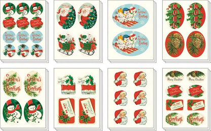 Cavallini & Co - Santa's Snowman - Christmas Stickers