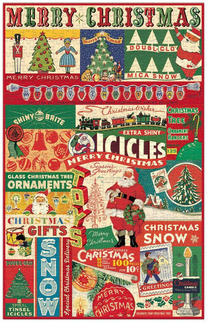 Cavallini & Co - Vintage Christmas 500 Pce - Christmas Vintage Puzzle
