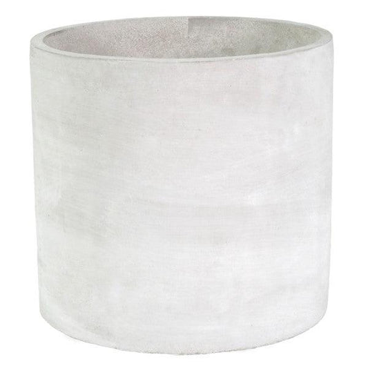 Grey Cement Cylinder Pot