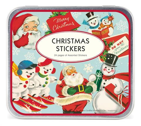 Cavallini & Co - Santa's Snowman - Christmas Stickers