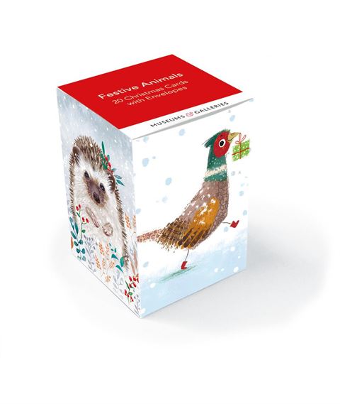 Museums & Galleries - Festive Animals Mini Card Box 20
