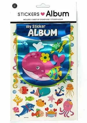 Sticker Album Sea Animals