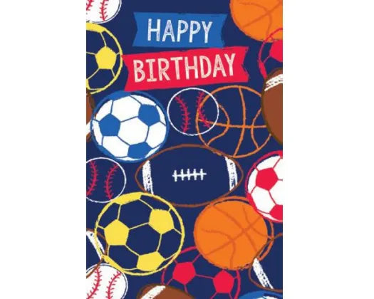 Sports Balls Happy Birthday Card