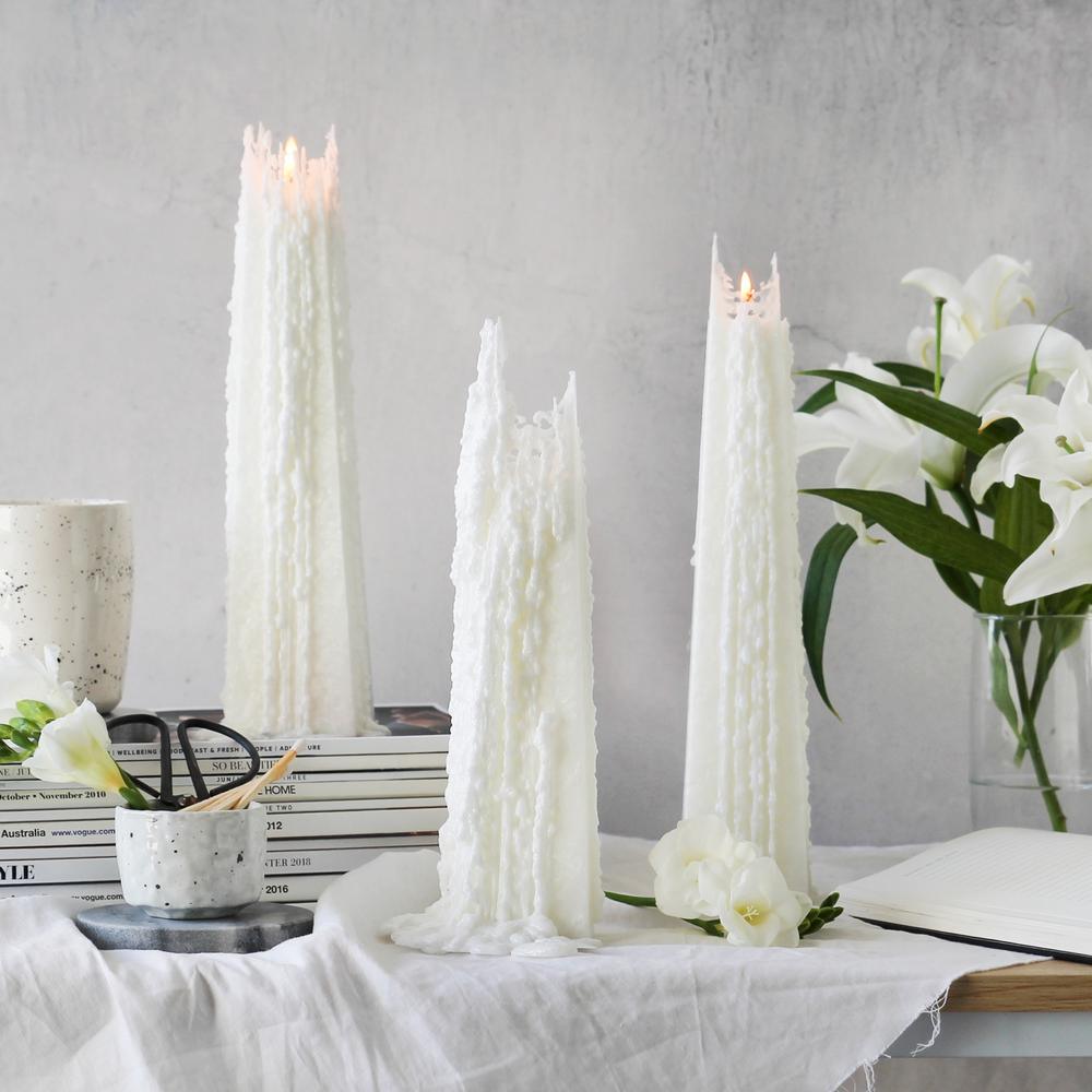 Living Light Icicle Candle - Pinot Blanc