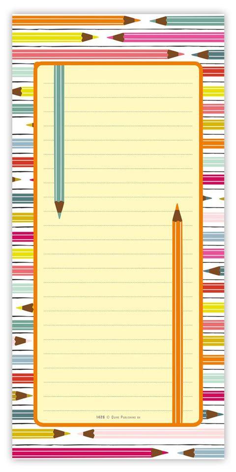 Quire Publishing - Pencils - Magnetic Fridge Pad